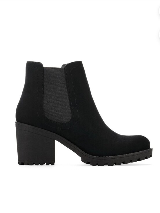 Sun + Stone Shoes - Sun + Stone NEW IN BOX Black Faux Suede Booties Sz 11